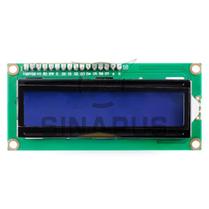 Sinapus 1602A LCD-Display mit blauem Bildschirm-16x2 LED-Modul mit Hintergrund beleuchtung für Arduino-und Elektronik projekte