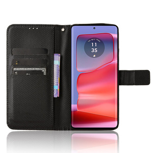 适用于Moto Edge 50 <span class=keywords><strong>Pro</strong></span>钱包外壳，钻石图案聚氨酯皮革卡座支架翻盖手机外壳适用于摩托罗拉Moto Edge 50 <span class=keywords><strong>Pro</strong></span>