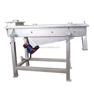 Pantalla de vibración lineal rectangular de acero inoxidable Industrial de gran capacidad con motor para granos de cacao - Product Image 2