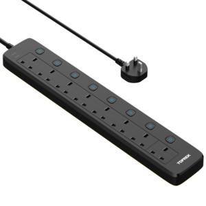 Enchufes y zócalos USB del tablero de extensión multifuncional de la versión BRITÁNICA para el hogar, oficina, hotel - Product Image 1