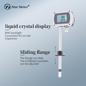Protección Pantalla LED Sensor de temperatura y humedad Tipo de inserción Transmisor de temperatura y humedad IP65