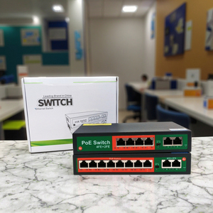 Nhà máy OEM ODM Mini PoE chuyển đổi <span class=keywords><strong>8</strong></span> cổng 48V 10/100Mbps Ethernet chuyển đổi 4 + 2 /<span class=keywords><strong>8</strong></span> + 2 cổng PoE chuyển đổi trong kho cho CCTV - Product Image 1