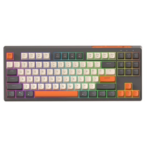 2.4Gワイヤレスデュアルモードキーボード87キーPBTキーキャップホットスワップRGBバックライトワイヤレスMecanicゲーミングメカニカルキーボード - Product Image 1