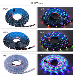 10MM High Quality 5v Ws2812 One <strong>Light</strong> One Cut bluetooth APP Control Addressable SMD 5050 <strong>Rgb</strong> <strong>Led</strong> Strip <strong>Light</strong> - Product Image 5