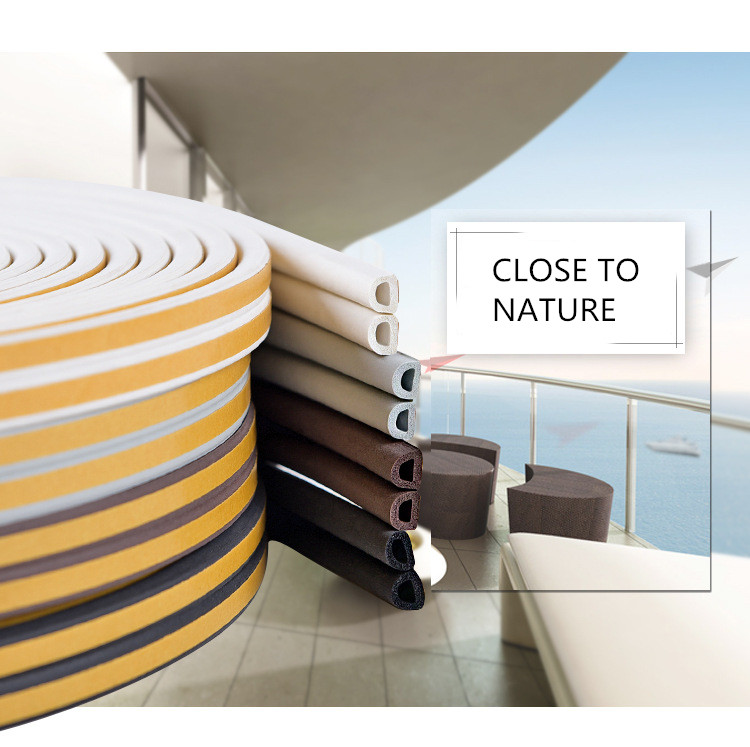 d type foam sealing strips weather stripping door seal strip