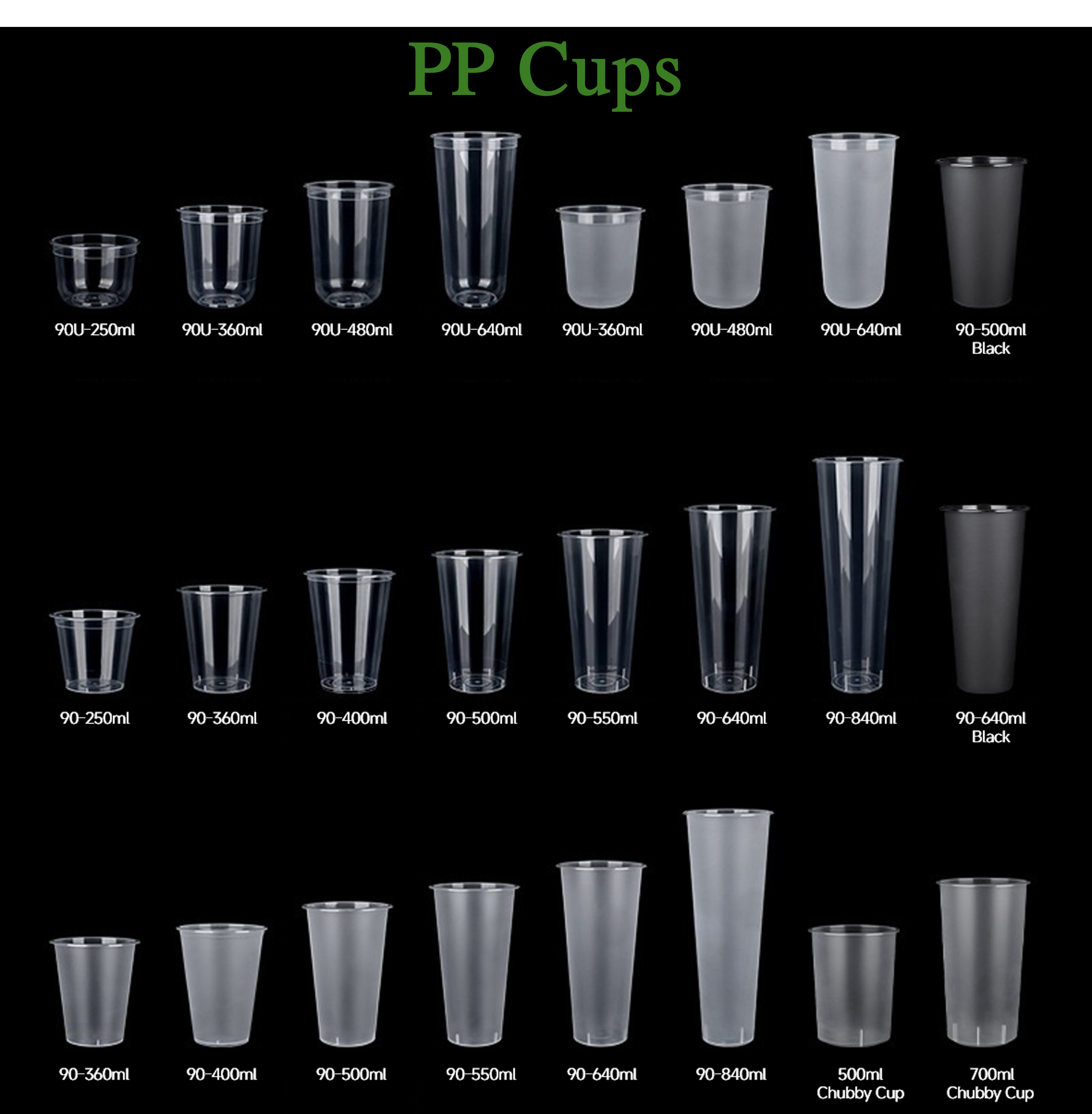 Vasos de PP
