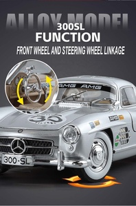 Factory Sale NEW 1:24 300 SL Die Cast <strong>Model</strong> <strong>Car</strong> With 4 Door Opening REAR Trunk Opening,Pull Back Alloy Toy <strong>Car</strong> With Light Sounds