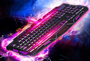 Mechanical Feel Gaming <strong>Keyboard</strong> Wired Usb PC Backlit Gamer 104 <strong>Keys</strong> Keycaps Rainbow <strong>Keyboard</strong> Backlight for <strong>Computer</strong> Accessories - Product Image 3