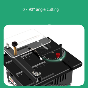 Küçük taşınabilir Mini masa testere çok fonksiyonlu elektrikli kesici ağaç İşleme uygulamaları için slayt-masaüstü tasarımı - Product Image 4