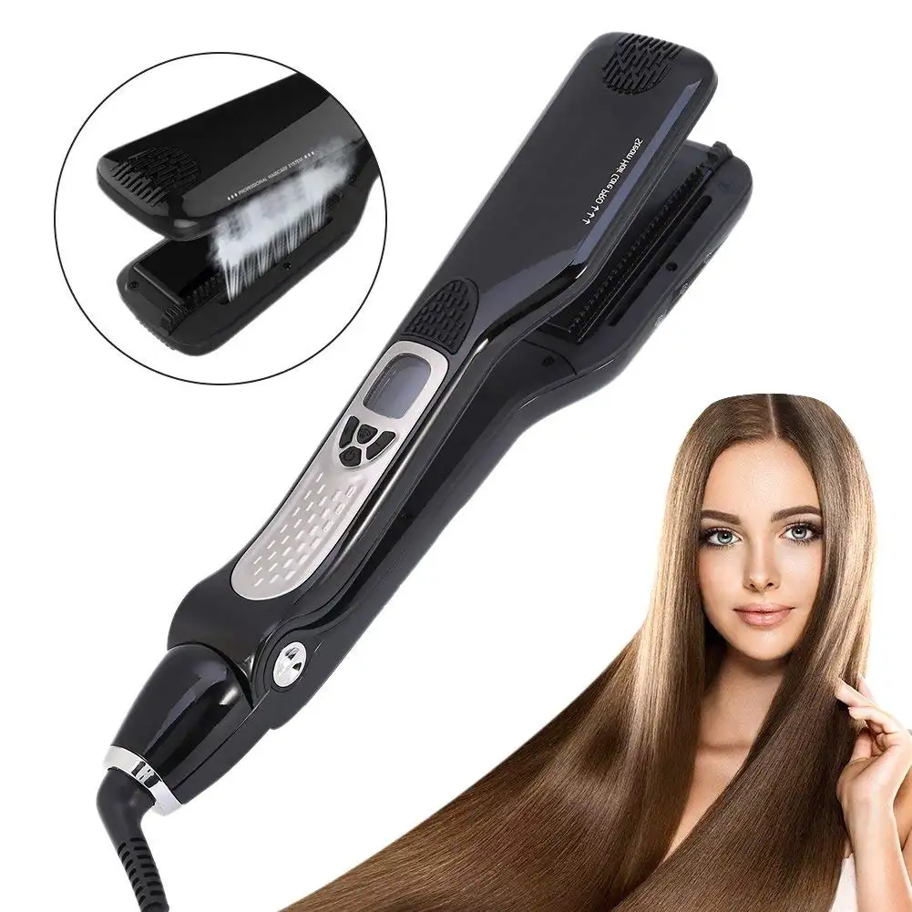 Alisador de cabelo a vapor com pente Smooth touch Alisador de cabelo Nano água vapor Alisador