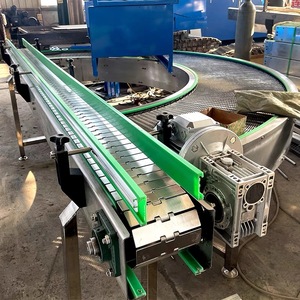 Filling and Capping Production Line Customized Container Glass Plastic Bottle <strong>Handling</strong> Flat Top <strong>Chain</strong> <strong>Conveyor</strong> System - Product Image 6