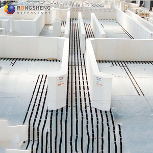 เตาหลอมแก้วหลอมวัสดุทนไฟบล็อก azs หลอมเซอร์โคเนียคอรันดัม Azs-33 # Azs-36 # Azs-41 # อิฐหล่อฟิวชั่น - Product Image 4