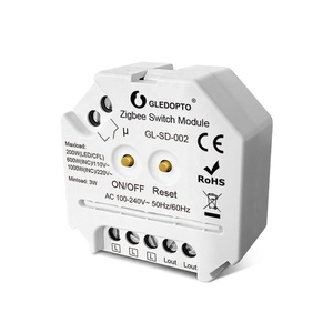 GL-SD-002 G светодиодный OPTO ZigBee модуль автоматического включения света беспроводной пульт дистанционного управления реле живой провод только Мини ZigBee вкл/выкл модули AC100-20V 1Gang - Product Image 1