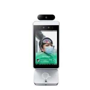 Hfsecurity RA08T QR Code Scan Thermal Camera Temperature Face Measuring Machine Fingerprint Face Recognition System