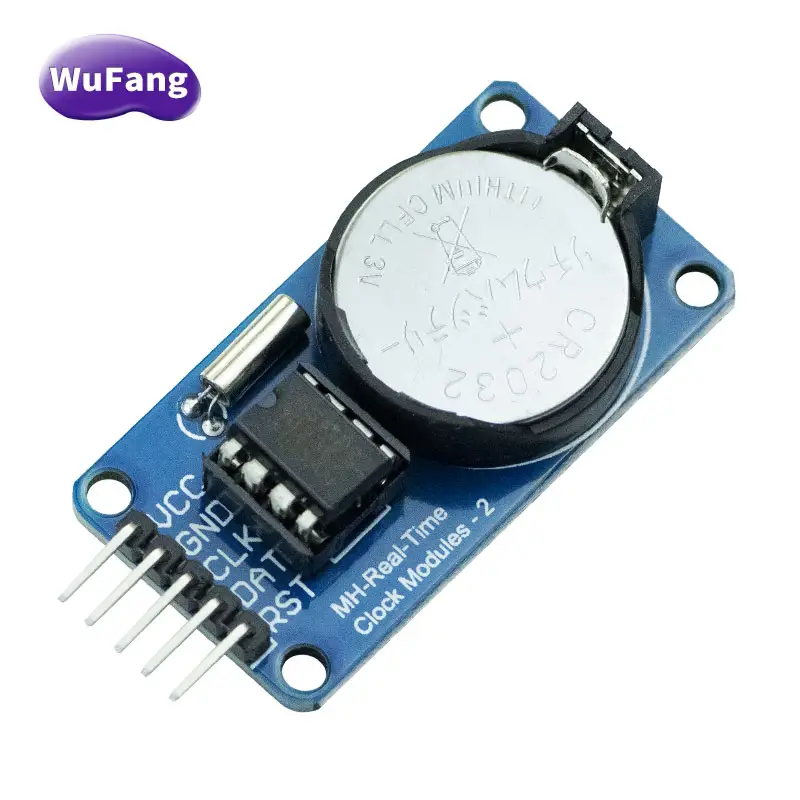 WungFang DS1302 pil ile gerçek zamanlı saat modülü CR2032 elektrik kesintisi DS1302 modülü