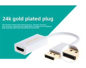 アクティブDP1.2DisplayPort-HDMIアダプター4KオーディオビデオコンバーターサポートEyefinityマルチスクリーン - Product Image 2