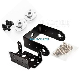 1セット2 DOFショートパンとチルトサーボブラケットセンサーマウントキット対応MG995卸売小売用 - Product Image 1