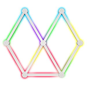 Пользовательские RGB треугольные светодиодные соединительные панели с функцией управления приложением для украшения стен спальни