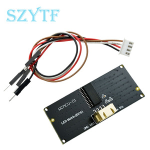 8*16 Matrix LED-Licht anzeige modul I2C-Kommunikation 3.3-5V Anwendbar