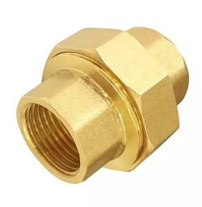 3/8 "Nữ trượt Doanh kết nối Brass đường ống dẫn nước Công Đoàn Ống phù hợp adapter Coupler cho nước nhiên liệu khí - Product Image 2