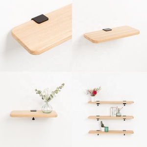 OEM สนับสนุนเหล็กลอยติดผนังชั้นวางปรับโต๊ะยึดโลหะวงเล็บ U - Product Image 6