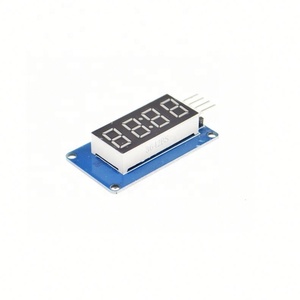 TM1637 4-stellige <span class=keywords><strong>LED</strong></span> 0,36 Zoll <span class=keywords><strong>Display</strong></span> Tube <span class=keywords><strong>7</strong></span> <span class=keywords><strong>Segment</strong></span> Blau Gelb Weiß Blau Rot Uhr <span class=keywords><strong>Double</strong></span> Dots Modul