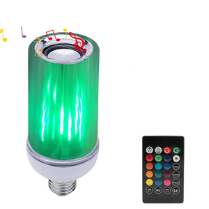 Hoparlör sahne etkisi ışık alev müzikli ışık akıllı E26 akıllı RGB ışık ses müzik ampul ev partisi Bar - Product Image 1