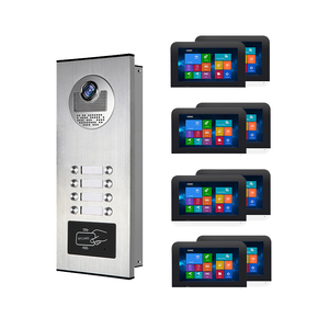 8 <strong>Buttons</strong> for Multi Family Factory Direct Doorbell <strong>With</strong> Waterproof Camera Monitor Video <strong>Intercom</strong> <strong>System</strong> - Product Image 1