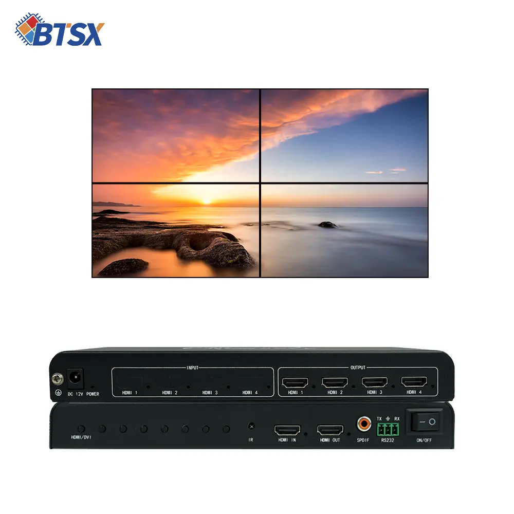 Bitvisus 4K60 Point to Point 1x3 3x1 HDMI Projection Edge Blending Controller Procesador de video