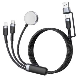 用于Iwatch充电器的3合2 USB C多充电线，用于电话2025的60w旅行多快速充电线新设计 - Product Image 1