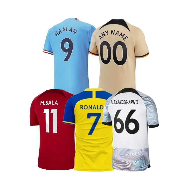 23 24 Fan Version Saison Sportswear Vêtements de Football Maillot de Football Personnalisé Avec Logo Et Chiffres