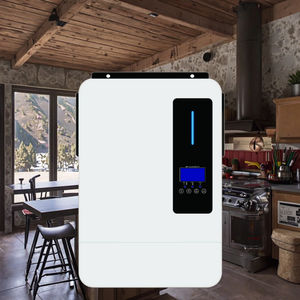 Saf sinüs dalgası 48V MPPT hibrid tek fazlı <span class=keywords><strong>Inverter</strong></span> 6.2KW 6200W ızgara kapalı ızgara güneş invertör yerleşik BMS LCD ekran - Product Image 5