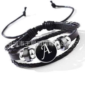 Fengcheng Source Manufacturer Character Bracelet <strong>String</strong> Couple 26 English Letters ABCDE Hand - Product Image 2