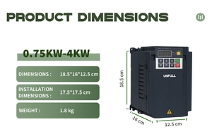 USFULL 0.75kw 1.5kw 2.2kw 4kw Monofásico 220V Bomba solar Inversor para sistema de riego Unidad de frecuencia variable Función MPPT - Product Image 2