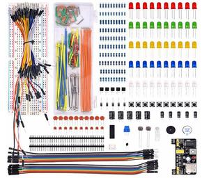 Basisc Starter Kit Elektronisches Komponenten paket mit 830 Bread board LED-Überbrückung kabel Dupont Plastic Box für Arduino Kit - Product Image 1