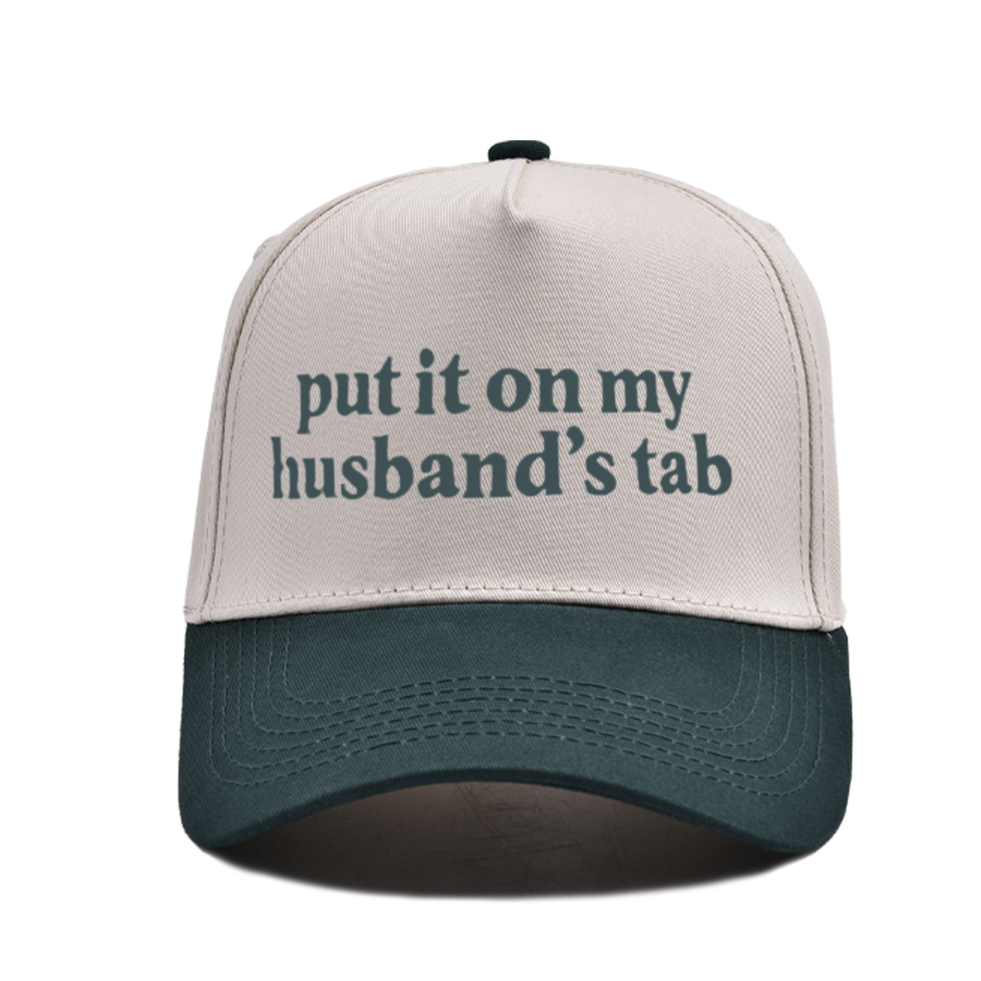 Dark green rice-put it on my husbands tab trucker baseball cap