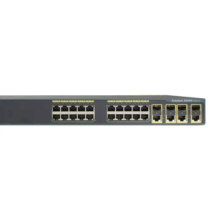 Ciscos Original Novo Ws-C2960g-24tc-L Usado Interruptor De Rede 24 Portas Gigabit Ethernet Switch