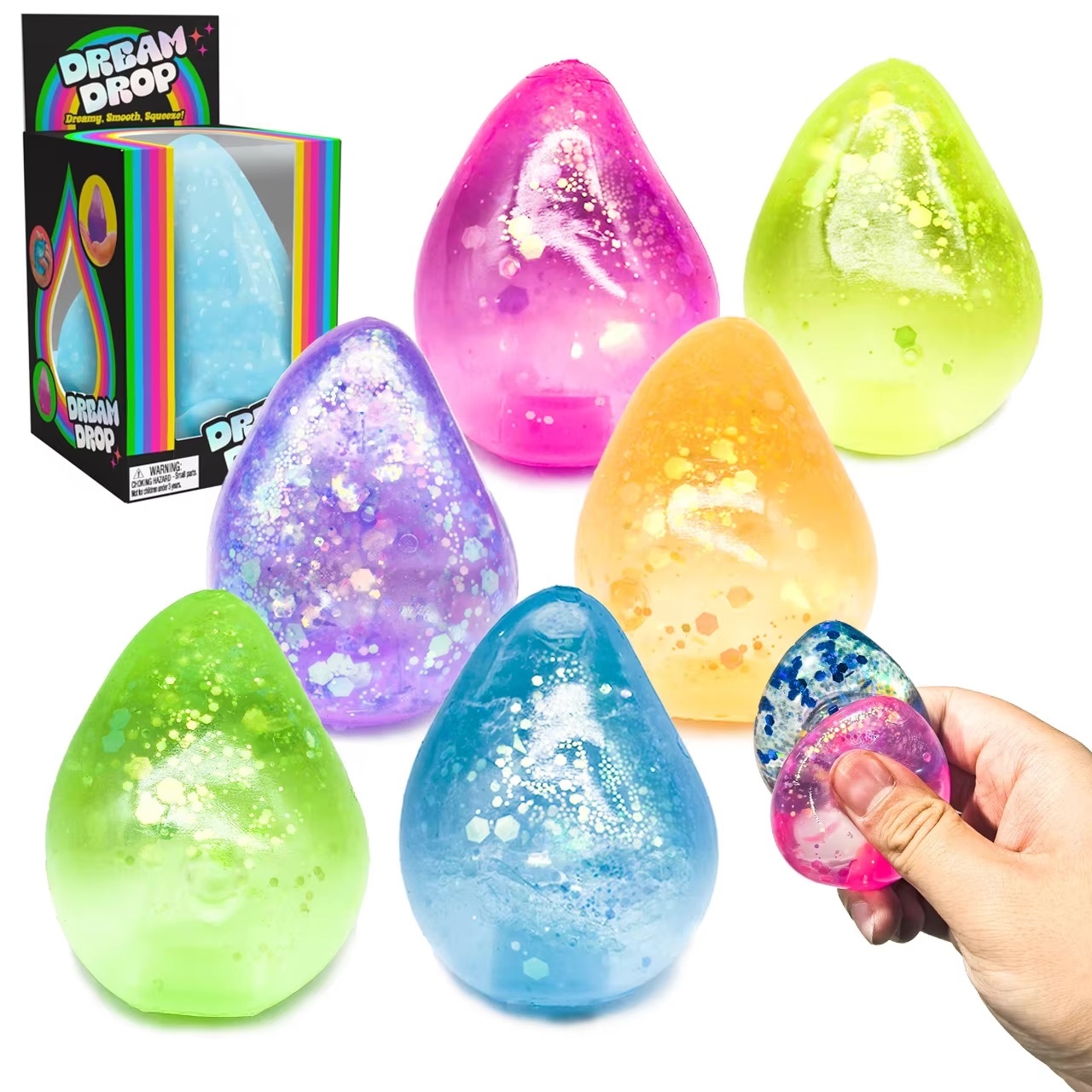 Large water drop aurora-boxed-random color-one item per order