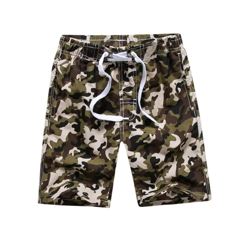 Moda 2024 Shorts Masculinos Novas Crianças Camo Praia Shorts Masculinos Soltos Relaxado Praia Surf Shorts