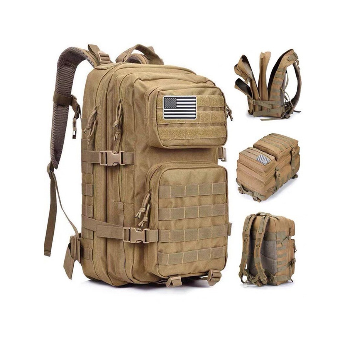 Khaki American flag