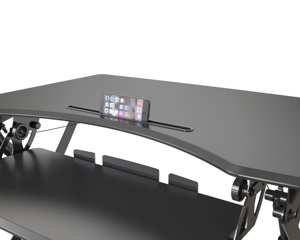 V型安装现代可调高度可折叠电脑桌便携式立式书桌转换器 - Product Image 4