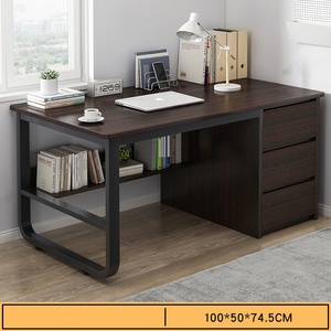 Mesa de ordenador con cajones, escritorio de Juegos de oficina simple moderno escritorio blanco para dormitorio Escritorio de oficina en casa para espacio pequeño - Product Image 6