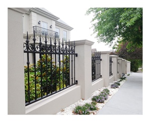 Modern Design Galvanized Wrought Iron <strong>Fence</strong> Gate Easy Assembly Outdoor Security Ornamental Iron Trellis Aluminum Frame for <strong>Pools</strong> - Product Image 1