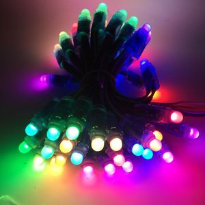 ชุด50ชิ้น WS2811 IC ดิจิตอลกันน้ำไฟพิกเซล LED โมดูล12มม. DC5V 12V สามารถระบุที่อยู่ได้สีเขียว CCT สำหรับแสดงตัวอักษรสีฟ้า - Product Image 1