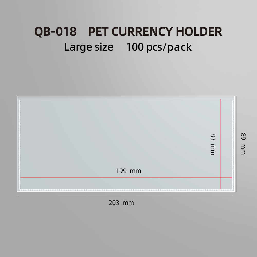 PET - Grand (89*203mm) - 100 unités/paquet