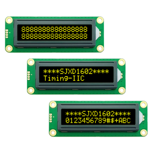 Werkseitig benutzer definierte 5,0 V VA gelbe Hintergrund beleuchtung AIP31068L Treiber COB Typ 16x2 Zeichen LCD-Anzeige modul für Leistungs anzeigen - Product Image 6