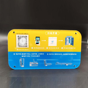 Personalización privada Corte láser Cuadrado Acrílico transparente Código QR para tiendas Señal de código QR montada en la pared