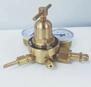 Chất lượng cao hoặc-20 Brass cga540 đầu vào kết nối 2 đồng hồ đo oxy điều chỉnh áp suất cho hàn - Product Image 3