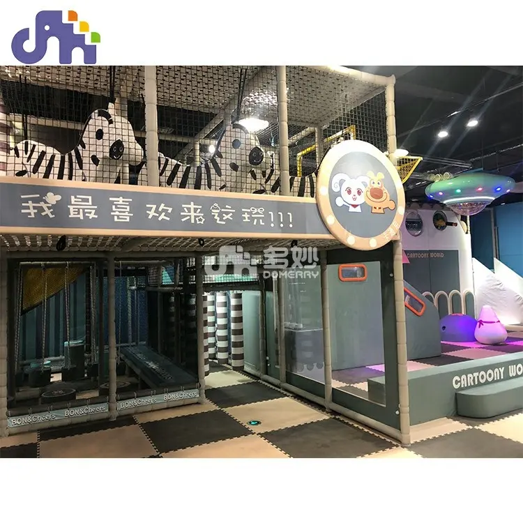 Terrain de jeux d'intérieur pour enfants, personnalisation complète, nouveau design, boutique de sable, toboggan en plastique, pour parc d'attractions