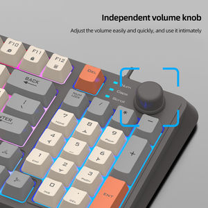 Teclado luminoso Luz RGB Teclado con cable 94 teclas para Notebook Laptop Desktop - Product Image 3